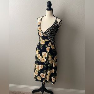 Topshop Floral Wrap Dress
